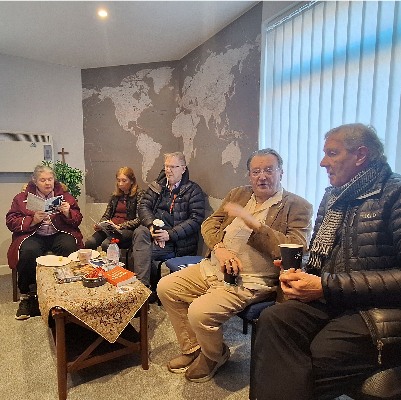 Prayer meeting at our Mill Hill shop