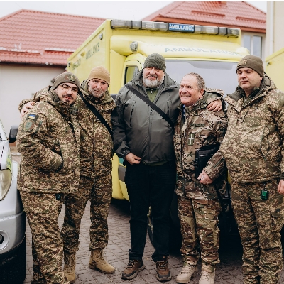 Ukraine ambulance handover
