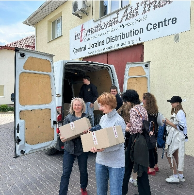 Ukraine - Aid distribution centre